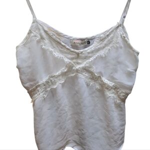 Y2K Large Cream Lace Cami